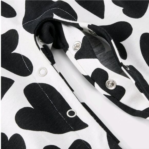 NWT Baby Girl's Heart Ruffle Romper Valentine's Day Halloween Christmas - Picture 9 of 9